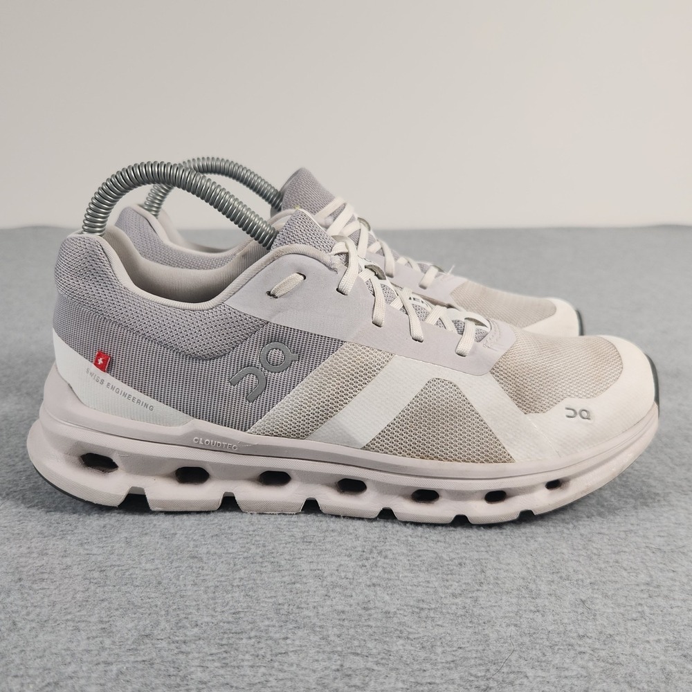 On Cloudrunner Running Shoes Women Size 8 Gray White CloudTec Sneakers 46.99015